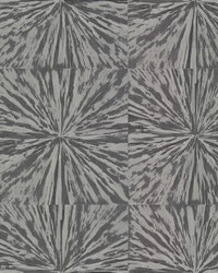 Squareburst Wallpaper Charcoal by   