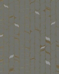 Perfect Petals Wallpaper Gray Gold by   