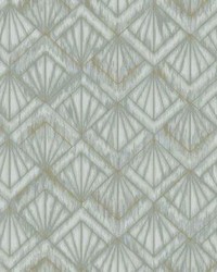 Modern Shell Wallpaper Blue Gray by  P K Lifestyles 