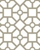 York Wallcovering Hedgerow Trellis Peel and Stick Wallpaper Taupe/Gold