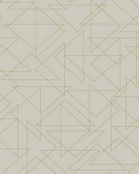 Triangulation Peel and Stick Wallpaper Off White by   