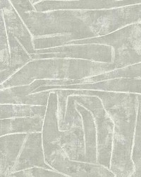 Urban Chalk Peel and Stick Wallpaper Gray by   