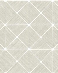 Double Diamonds Peel and Stick Wallpaper Off White by   
