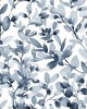 York Wallcovering Botany Vines Peel and Stick Wallpaper Blue