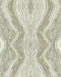 Kaleidoscope Peel and Stick Wallpaper Light Gray by   