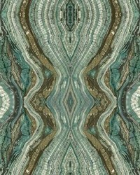 Kaleidoscope Peel and Stick Wallpaper Teal by  Ralph Lauren Wallpaper 