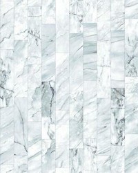 Marble Planks Peel and Stick Wallpaper Light Blue by   