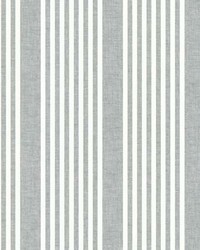 French Linen Stripe Peel and Stick Wallpaper Gray by   