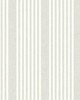 York Wallcovering French Linen Stripe Peel and Stick Wallpaper Off White
