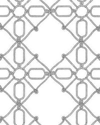 Seawater Diamond Trellis Peel and Stick Wallpaper Black White by   