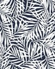 York Wallcovering Oahu Fronds Peel and Stick Wallpaper Blue