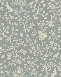 Magnolia Home Fox & Hare Peel and Stick Wallpaper Gray by   