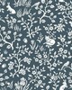 York Wallcovering Magnolia Home Fox & Hare Peel and Stick Wallpaper Navy