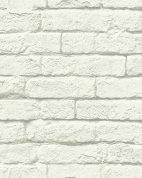 Magnolia Home Brick-And-Mortar Peel and Stick Wallpaper White by   