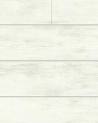 Magnolia Home Shiplap Peel and Stick Wallpaper White by  Alexander Henry 