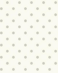 Magnolia Home Dots On Dots Peel and Stick Wallpaper Cream Gray by  B Berger 