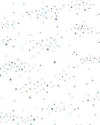 Starlight  Star Bright Peel and Stick Wallpaper Blue Gray by   