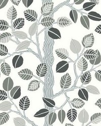 Forest Leaves Peel and Stick Wallpaper Neutral by   