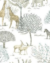 On The Savanna Peel and Stick Wallpaper Neutral by   