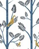 York Wallcovering Aviary Branch Peel and Stick Wallpaper Blue/Yellow