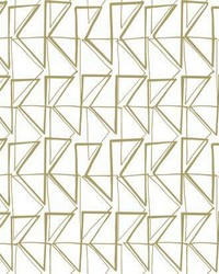 Love Triangles Peel and Stick Wallpaper Gold Metallic by  York Wallcovering 