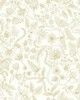 York Wallcovering Aviary Peel and Stick Wallpaper Off White/Gold