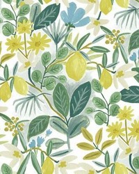 Amalfi Peel and Stick Wallpaper Blue Green by   