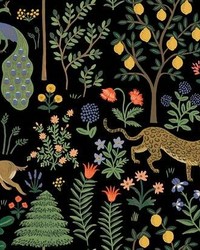 Menagerie Peel and Stick Wallpaper Black by   
