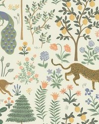 Menagerie Peel and Stick Wallpaper Cream by   