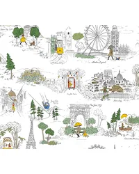 Travel Sketches Yellow by   