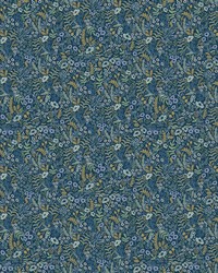 Tapestry Wallpaper Indigo by   