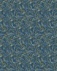 Tapestry Wallpaper Indigo by   