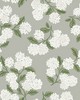 York Wallcovering Hydrangea Wallpaper Gray
