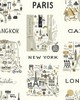York Wallcovering City Maps Wallpaper Gray/Gold