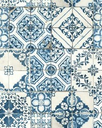 MEDITERRANIAN TILE PEEL  STICK WALLPAPER by  Roommates 