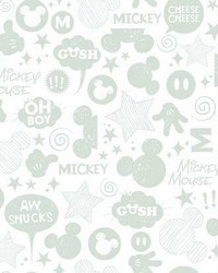MICKEY MOUSE ICONS PEEL  STICK WALLPAPER by   