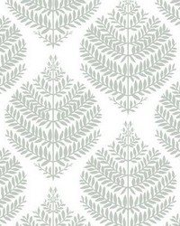 HYGGE FERN DAMASK PEEL  STICK WALLPAPER by   