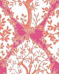 TREE AND VINE OGEE PEEL  STICK WALLPAPER by  Michaels Textiles 