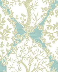 TREE AND VINE OGEE PEEL  STICK WALLPAPER by  Michaels Textiles 