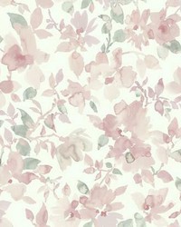 WATERCOLOR FLORAL PEEL  STICK WALLPAPER by   