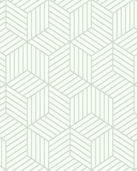STRIPED HEXAGON PEEL  STICK WALLPAPER by   