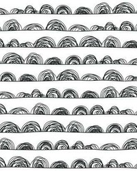 DOODLE SCALLOP PEEL  STICK WALLPAPER by  Roommates 