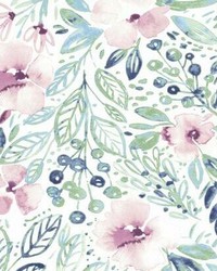 CLARA JEAN APRIL SHOWERS PEEL  STICK WALLPAPER by  Roommates 