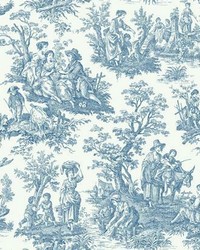 COUNTRY LIFE TOILE PEEL  STICK WALLPAPER by   