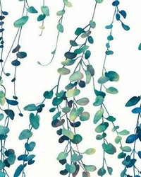 HANGING WATERCOLOR VINES PEEL  STICK WALLPAPER by   