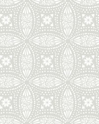 OVERLAPPING MEDALLIONS PEEL  STICK WALLPAPER by  Roommates 
