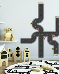 BUILDAROAD PEEL  STICK WALL DECALS by  Roommates 