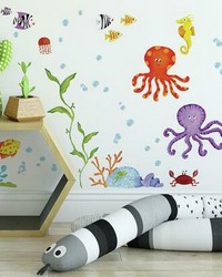 ADVENTURES UNDER THE SEA PEEL  STICK WALL DECALS by   