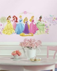 DISNEY PRINCESS  GLOW PRINCESS PEEL  STICK WALL DECALS by   