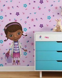 DOC MCSTUFFINS PEEL  STICK GIANT WALL DECALS by   